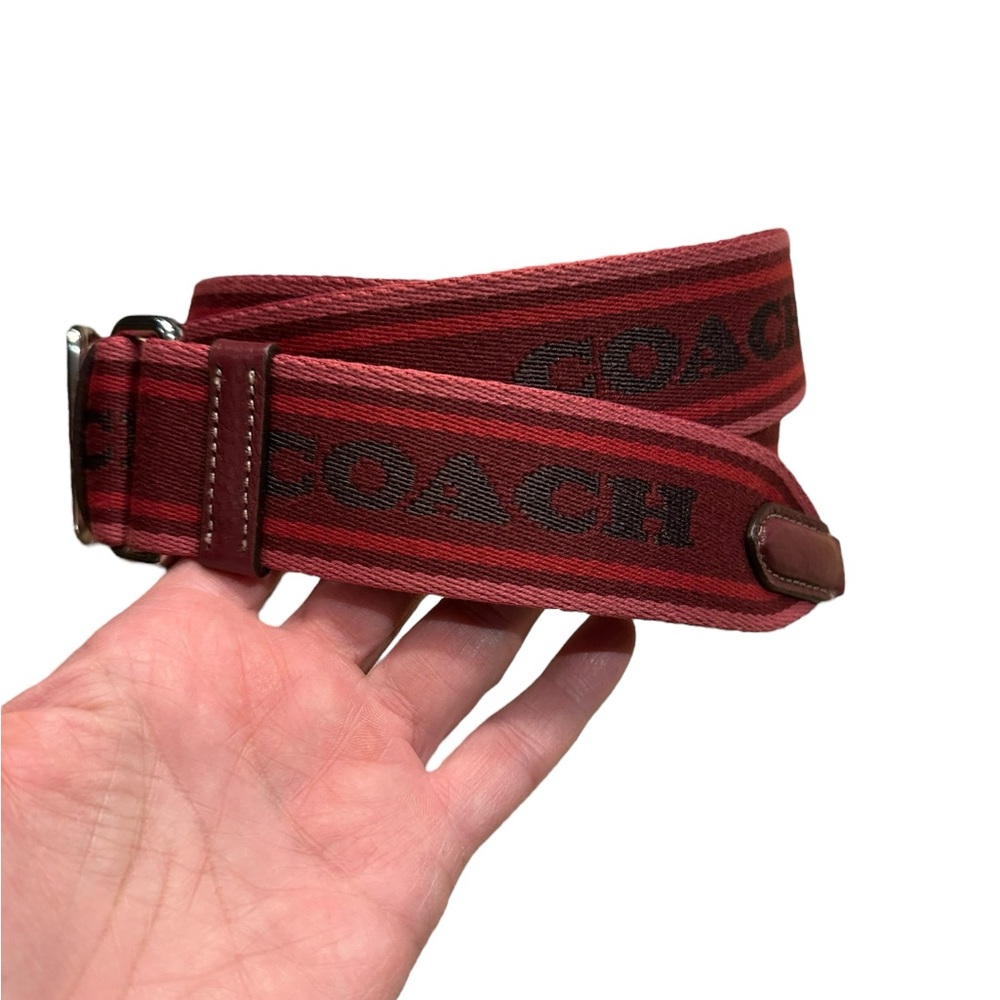 Coach Red and Black Shoulder Bag Strap